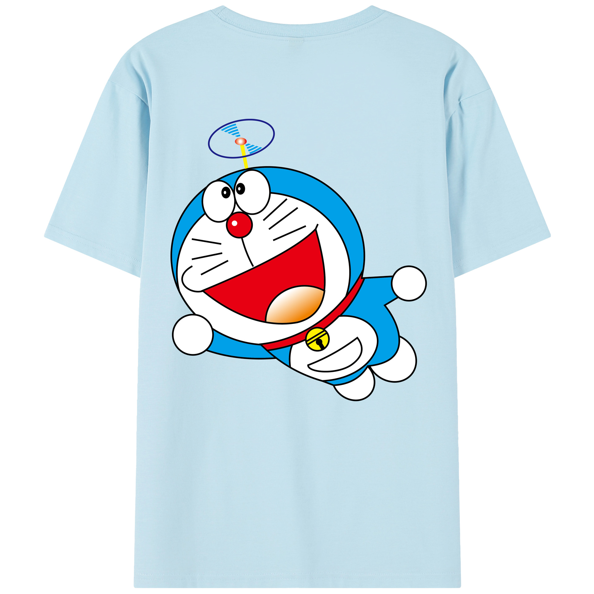 （画像用） ドラえもん Doraemon 綿100％半袖Tシャツ（背面プリント）